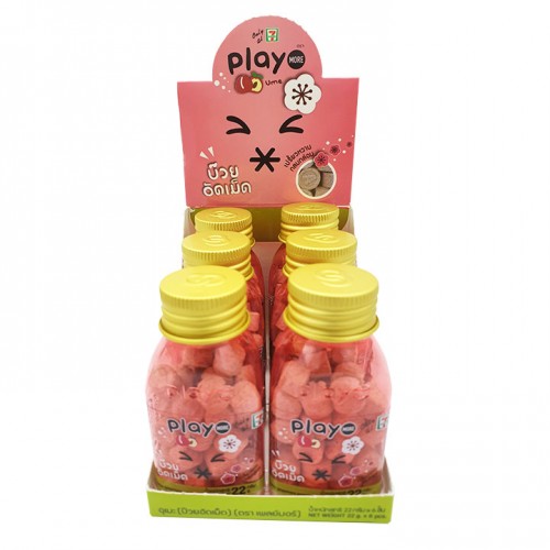 Kẹo ngậm mặn ngọt Play More vị xí muội thái lan dạng hủ 22g
