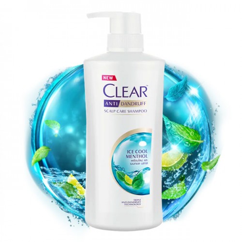 Dầu gội đầu Clear Anti Dandruff Ice Cool Menthol 480ml Thái Lan