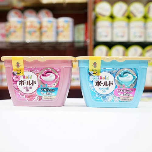 Viên giặt xả Gel Ball  Ariel 3D nhật bản 2 trong 1
