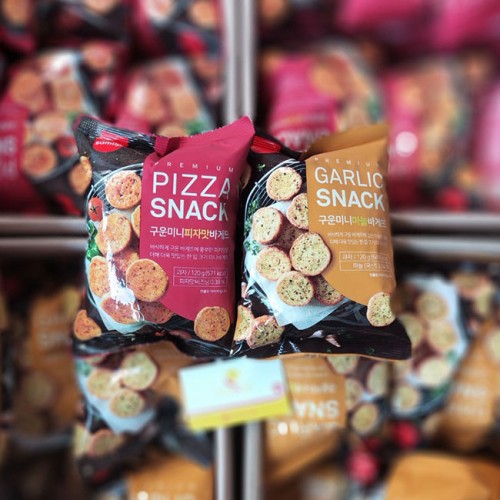 Snack bánh mì mơ tỏi Premium Garlic & Pizza hàn quốc 120g
