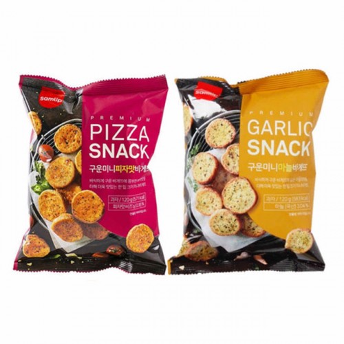Snack bánh mì mơ tỏi Premium Garlic & Pizza hàn quốc 120g
