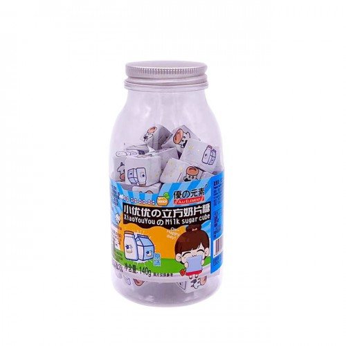 Kẹo sữa chua khô Milk Sugar Cube 140g Kẹo sữa chua khô Milk Sugar Cube 140g