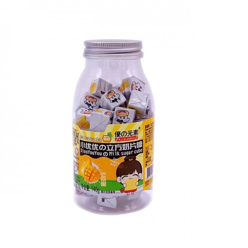 Kẹo sữa chua khô Milk Sugar Cube 140g Kẹo sữa chua khô Milk Sugar Cube 140g