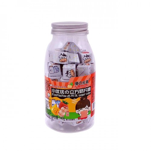 Kẹo sữa chua khô Milk Sugar Cube 140g Kẹo sữa chua khô Milk Sugar Cube 140g