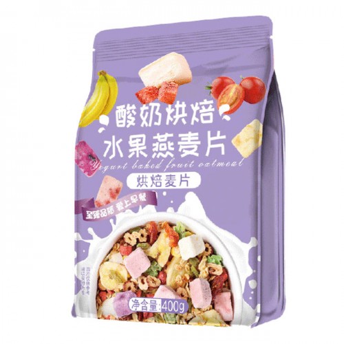 Ngũ cốc sữa chua trái cây MEIZHOUSHIKE 400g - Màu Tím
