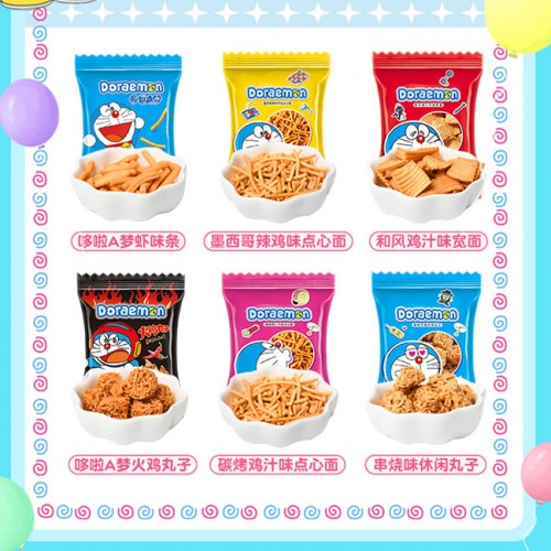 Snack bim bim Doraemon khổng lồ - 36 gói nhỏ mix vị