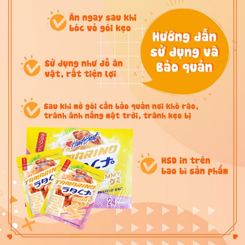 Kẹo dẻo Tamarind Gummy Hartbeat vị me muối 40g