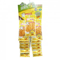 Khô mực Bento thái lan dạng 6g x 1dây vị cay ngọt ít - Màu vàng Khô mực Bento thái lan dạng 6g x 1dây vị cay ngọt ít - Màu vàng