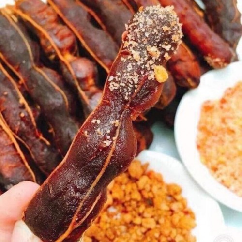 Me lào một nắng sốc muối tôm 500g