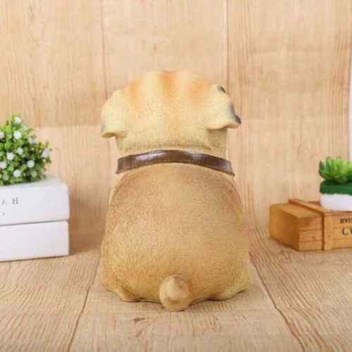 Ống Tiết Kiệm Chó Pug Đeo Chữ Tài